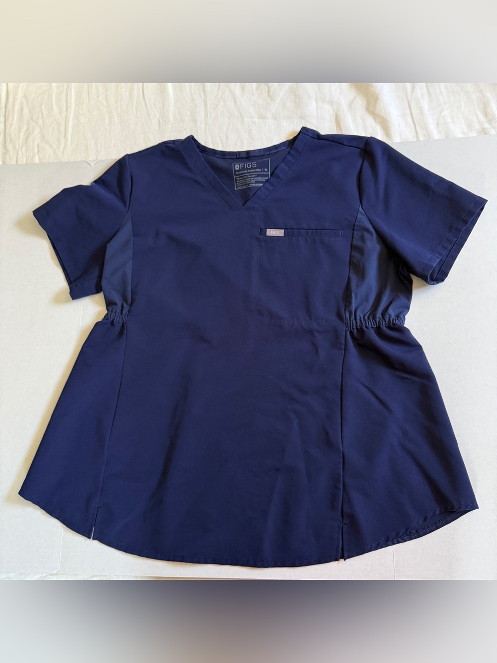 Figs Octavia Maternity Scrub Top, Technical Collection, Navy Blue, XL